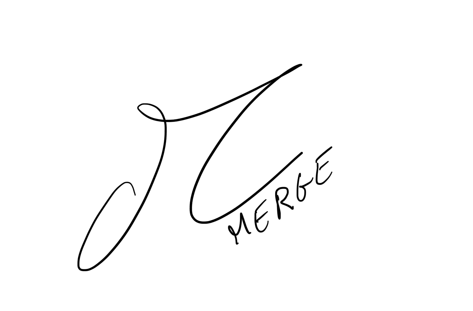 Signature de Mathis Gorvien — MERGE
